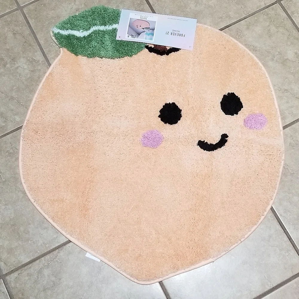 Forever 21 Home Peach Bath Rug